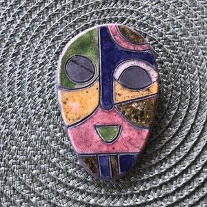 5/$25 Modern Art Pin - Mask